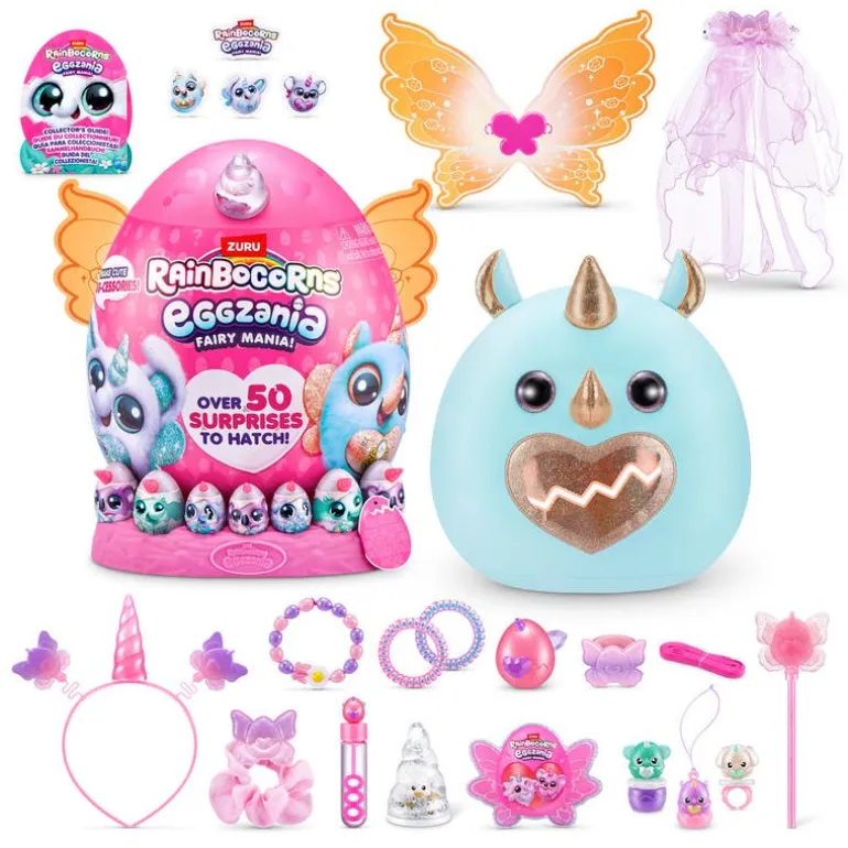 Rainbocorns Huevo Sorpresa Eggzania Fairy Mania Con Muñeca y 49 Accesorios Sorpresa