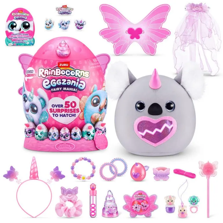 Rainbocorns Huevo Sorpresa Eggzania Fairy Mania Con Muñeca y 49 Accesorios Sorpresa