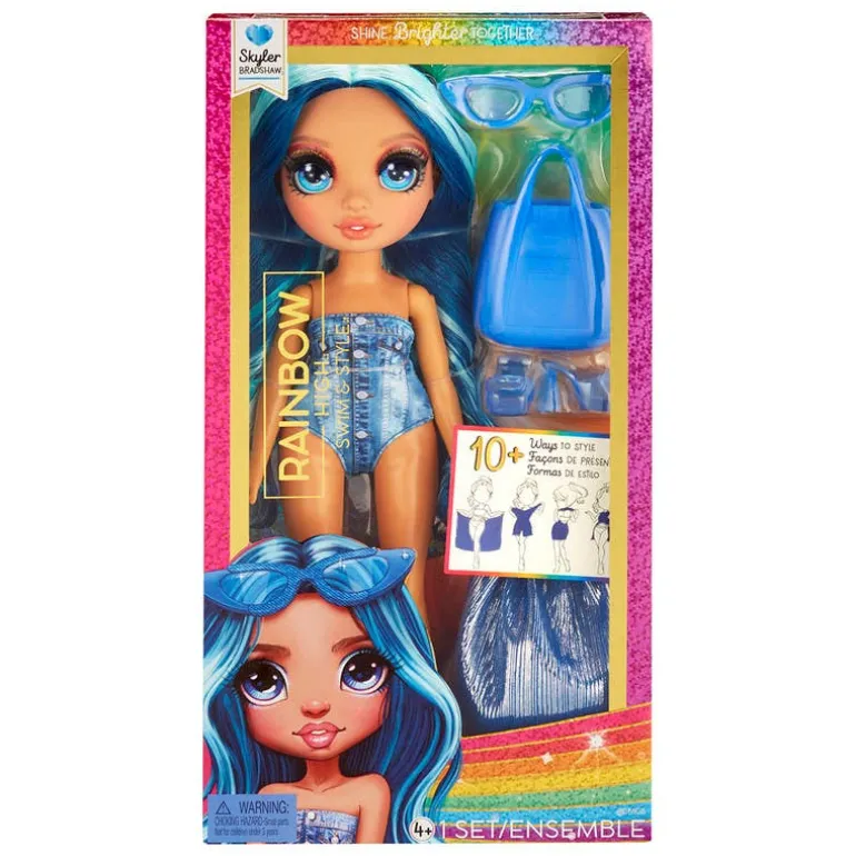 Rainbow High Fashion Doll Swim & Style Fashion Doll Skyler