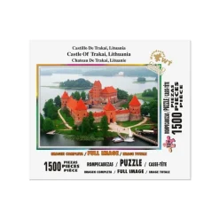 Rompecabezas Castillo De Trakai, Lituania de 1500 Piezas