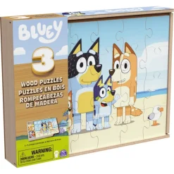 Rompecabezas de Madera de Bluey 3Pack de 24 Piezas