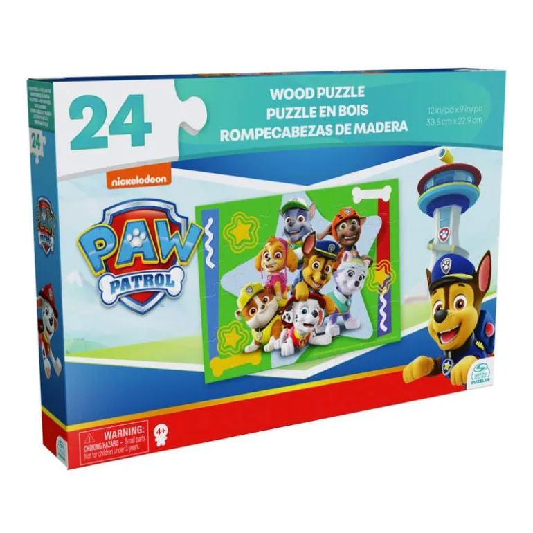 Rompecabezas de Madera de Paw Patrol 4 Pack de 24 Piezas