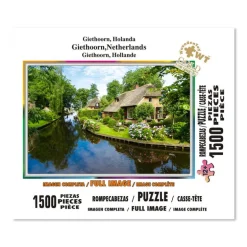 Rompecabezas Giethoorn, Holanda de 1500 Piezas