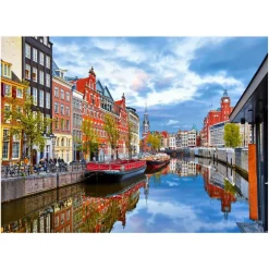 Rompecabezas Gold Edition Río Amstel, Holanda de 500 Piezas
