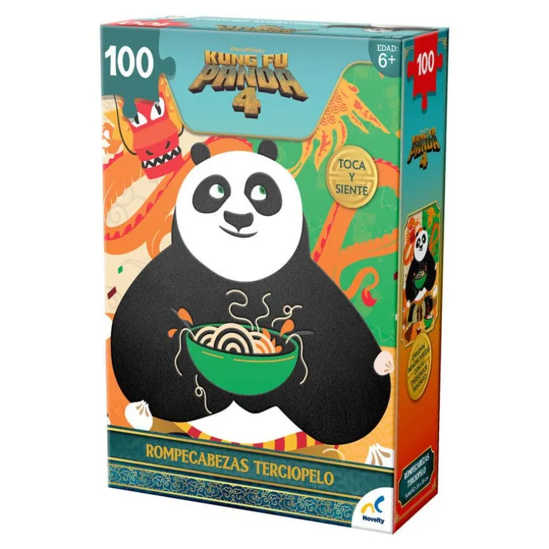 Rompecabezas Kung Fu Panda Afelpado 100 Piezas