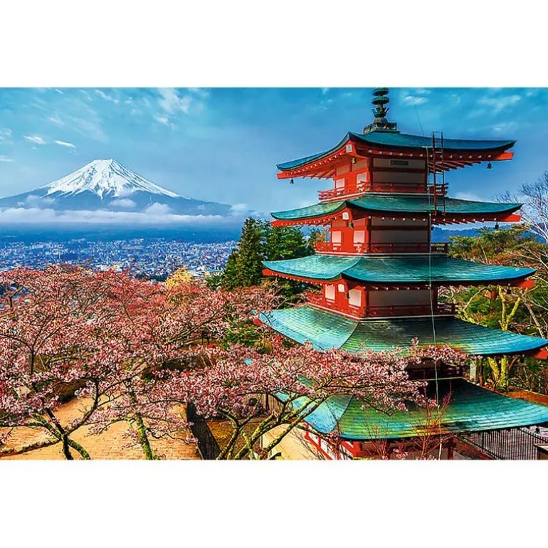 Rompecabezas Monte Fuji,Tokio de 1500 Piezas