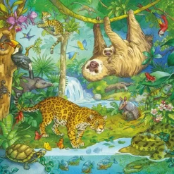 Set de 3 Rompecabezas Ravensburger Aventura en la Jungla