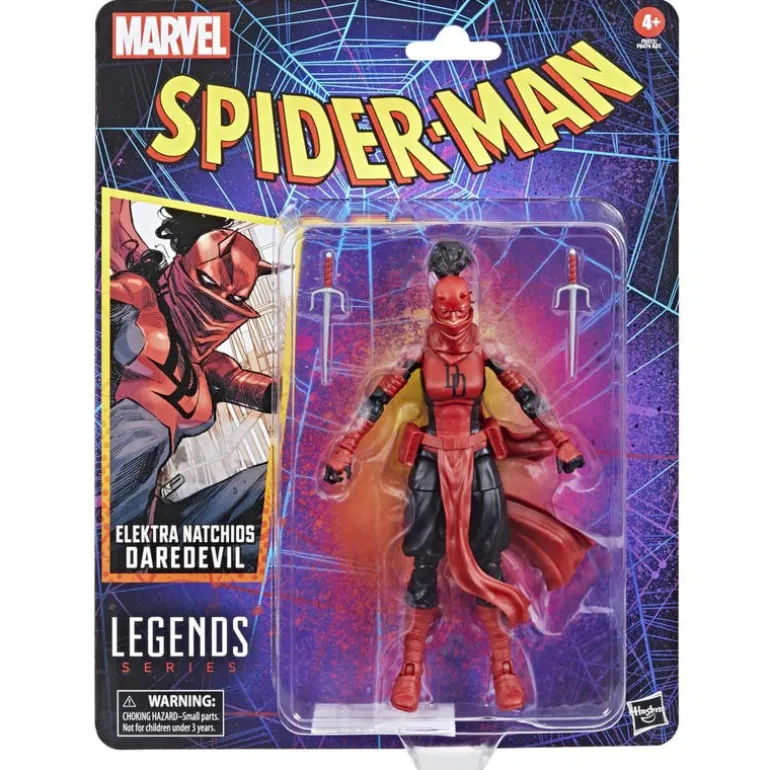 Spiderman Clásico Daredevil Elektra F6572, Figura de Colección