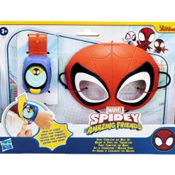 Spiderman Máscara Spidey con Brazalete de comunicación para Niños