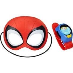 Spiderman Máscara Spidey con Brazalete de comunicación para Niños