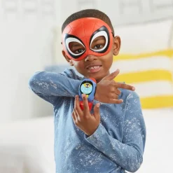 Spiderman Máscara Spidey con Brazalete de comunicación para Niños