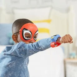 Spiderman Máscara Spidey con Brazalete de comunicación para Niños