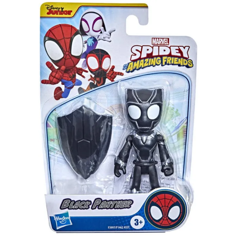 Spiderman Muñeco Black Panther, Spidey y sus Amigos