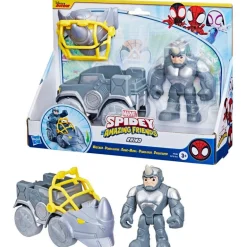 Spiderman Set de Figuras de Rhino con RhinoCarro