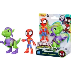 Spiderman Set de Figuras Spidey And His Amazing Friends de Spidey y Goblin Raptor