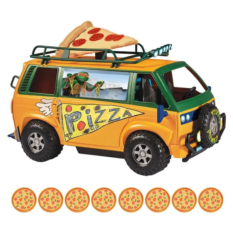 Tortugas Ninja Movie Van de Pizza con Lanzador 89761